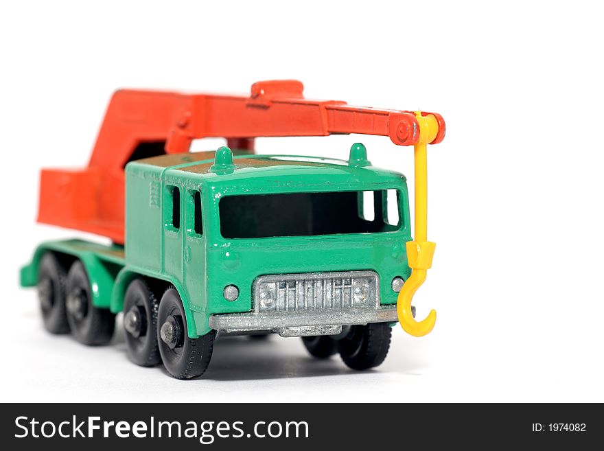 Old toy car 8 wheel crane #2