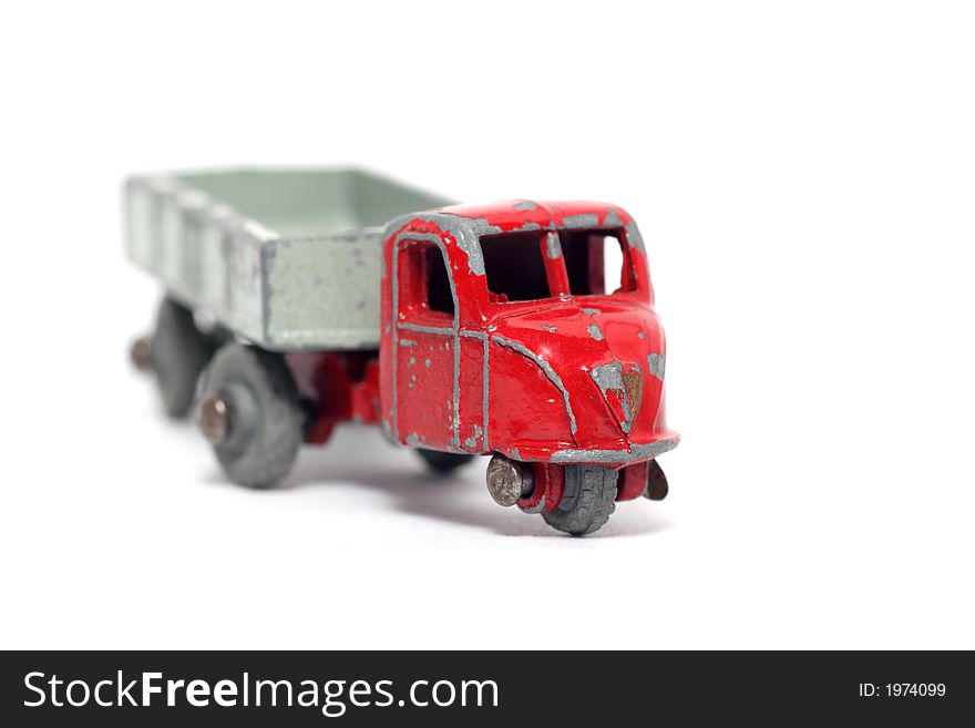 Old toy car mechanical horse and trailer #2