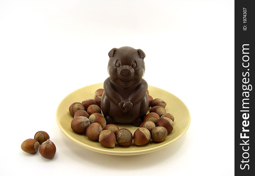 Chocolate A Pig And Nuts