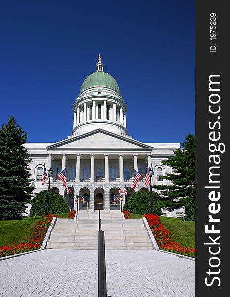 Maine State House at Augusta, Maine. Maine State House at Augusta, Maine