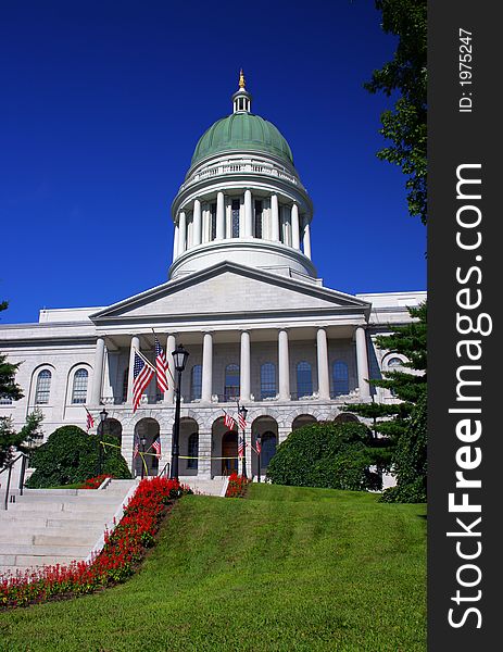 Maine State House at Augusta, Maine. Maine State House at Augusta, Maine