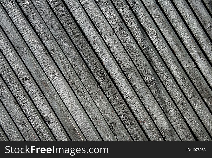 Grey Wood Fence With Diagonal Pattern - Background, Wallpaper