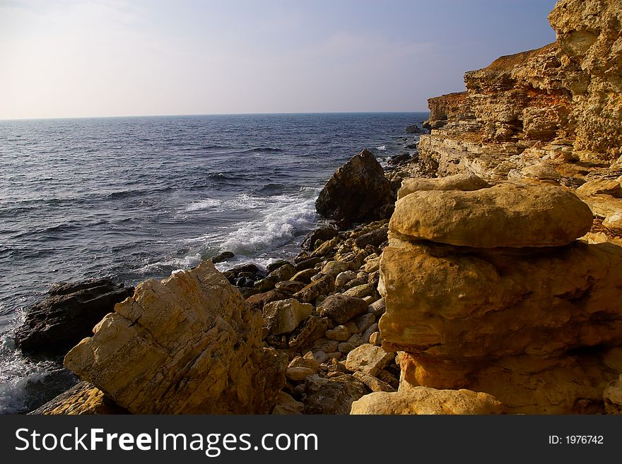 Coast of black sea, europe.