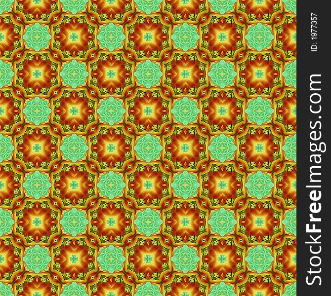 Seamless Flower Repeat Pattern