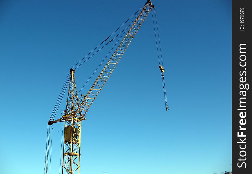 High-altitude building tap, cranes construction, crane, for building
