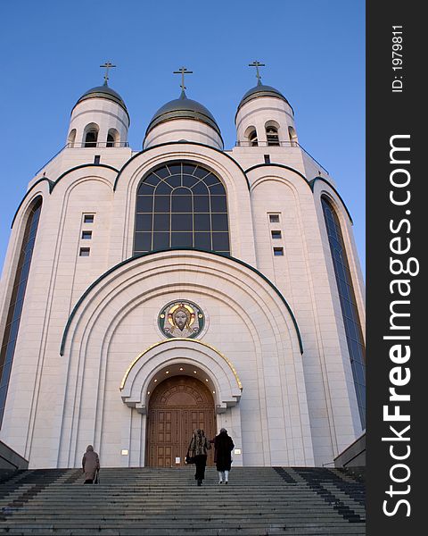 Temple of the Christ of the savior. Kaliningard.Russia. Temple of the Christ of the savior. Kaliningard.Russia