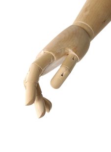 Wooden Hand Royalty Free Stock Image