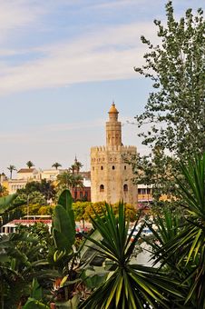 Seville - The Golden Tower Royalty Free Stock Images Seville - The Golden Tower Royalty Free Stock Images