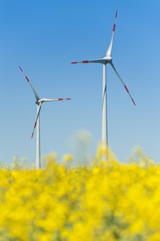 Wind Turbines Royalty Free Stock Photography Wind Turbines Royalty Free Stock Photography