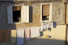 Croatia: Laundry Day Stock Photo