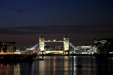 Tower Bridge At Night Stock Image Tower Bridge At Night Stock Image