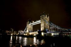 Tower Bridge At Night Stock Image Tower Bridge At Night Stock Image