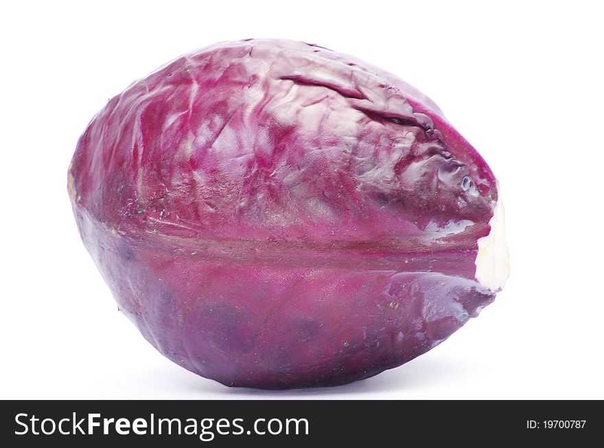 A head of purple cabbage