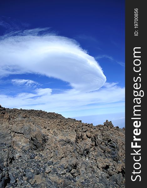 Mountain on Tenerife, El teide volcano