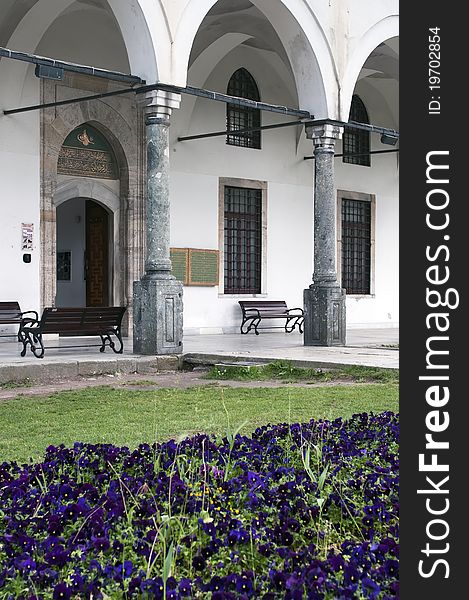 Garden in Topkapi Palace, Istanbul, Turkey