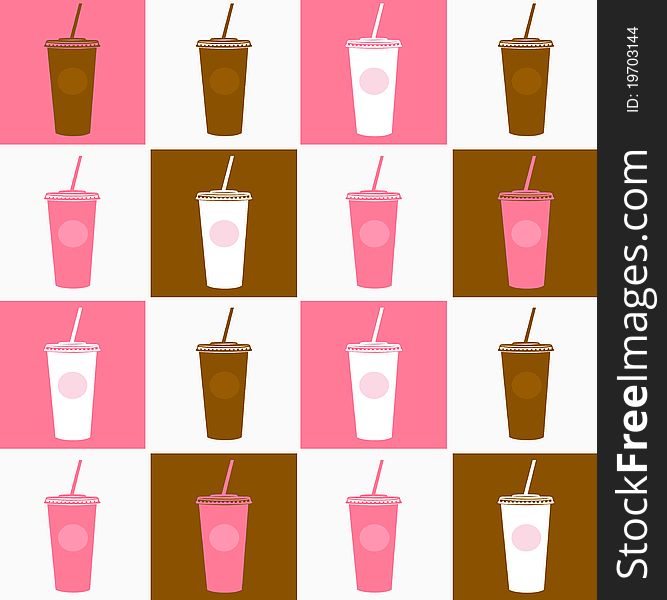 Coffee Cup Background Texture Pink, Brown