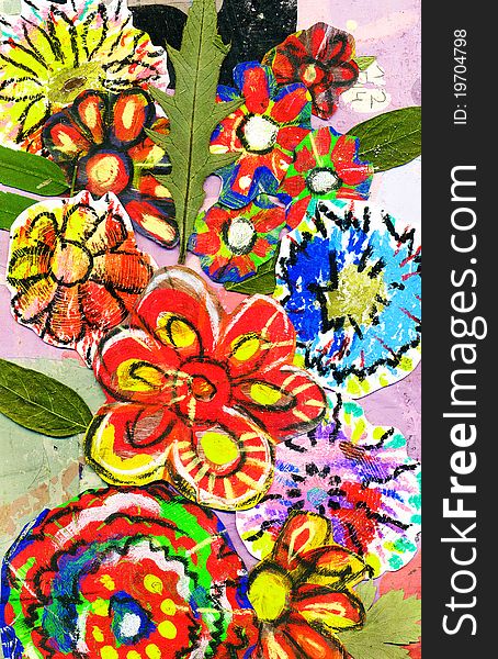 Summer bouquet and flowers and decoration. Summer bouquet and flowers and decoration