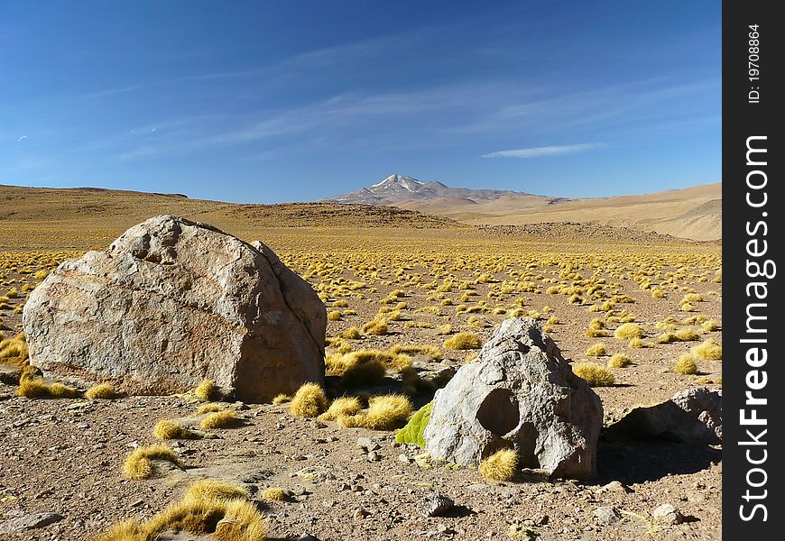 Uturunku volcano, Altiplano, Bolivia.