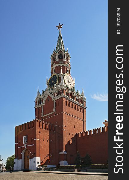 Clock Tower Of The Kremlin