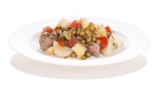 Potatoes With Meat Stock Image