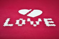 Love Broken Heart Puzzle Stock Photo Love Broken Heart Puzzle Stock Photo