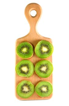 Slices Of Kiwi On The Cutting Board Stock Images Slices Of Kiwi On The Cutting Board Stock Images