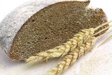 Rye Bread And Spikes Of Rye And Flour Royalty Free Stock Photo Rye Bread And Spikes Of Rye And Flour Royalty Free Stock Photo