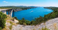 River Krka And Bridge In Croatia Stock Photography River Krka And Bridge In Croatia Stock Photography