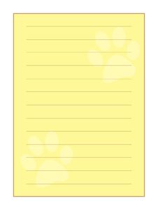 Paw Prints Border Stock Image