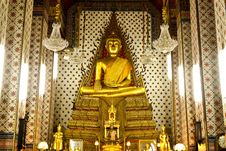 Golden Buddha The Art Of Temple Stock Images Golden Buddha The Art Of Temple Stock Images