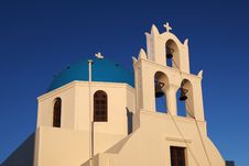 Oia Church In Santorini Island Greece Royalty Free Stock Image