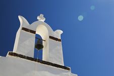 Oia Church In Santorini Island Greece Stock Image