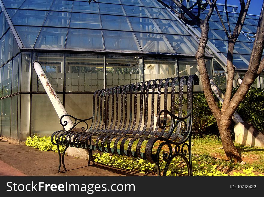 Bench In The Garden