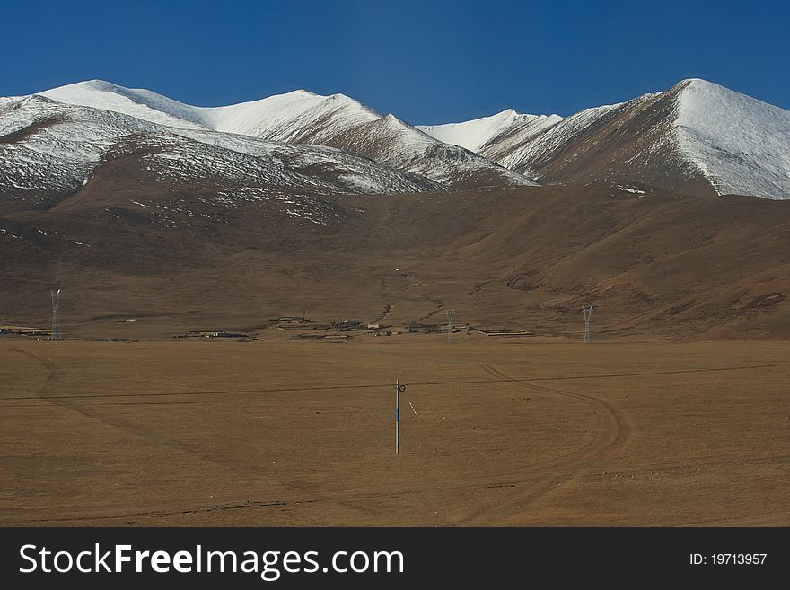 Tibet Railway - C Ning. Through the snow mountains and grasslands.