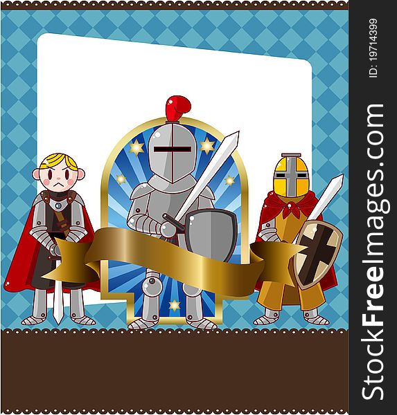 Cartoon Knight Card