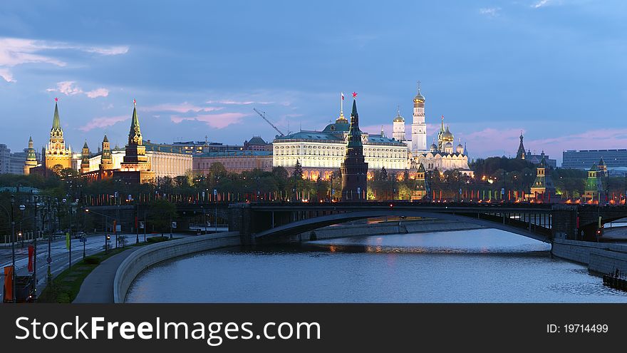 The Moscow Kremlin At Morning