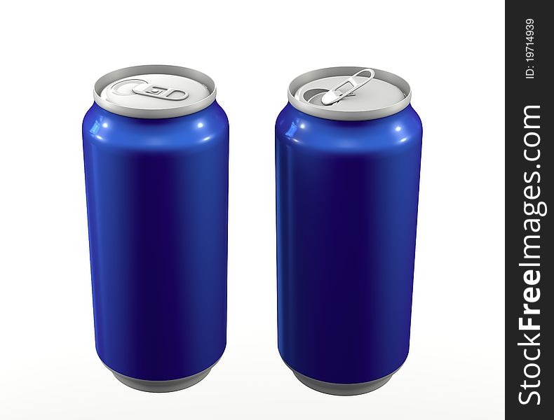 Cans Blue