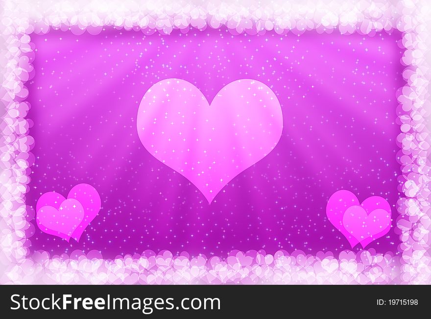 Abstract Background with a heart