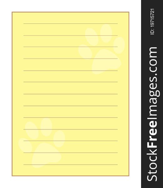 Paw Prints Border