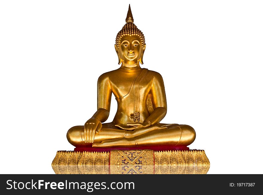 Buddha Image On The White Background