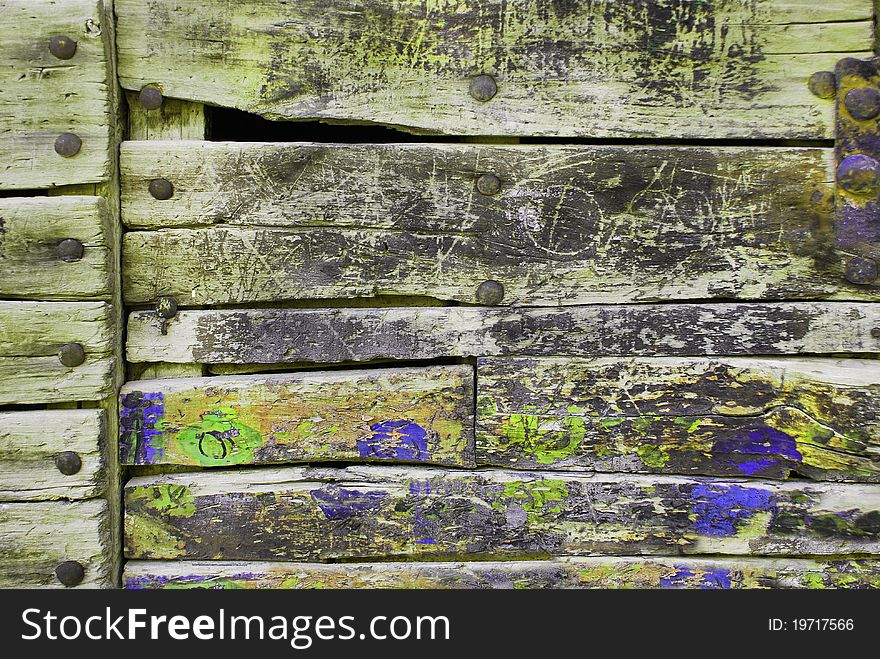 Old painted wood plank background. Old painted wood plank background