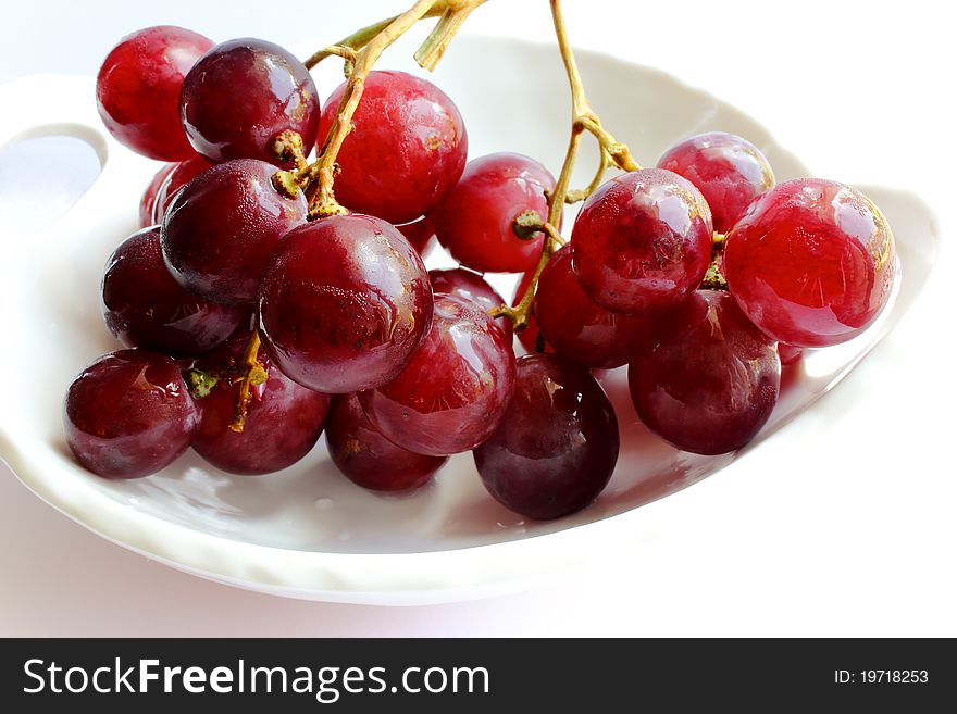 For red grapes ready to eat. For red grapes ready to eat