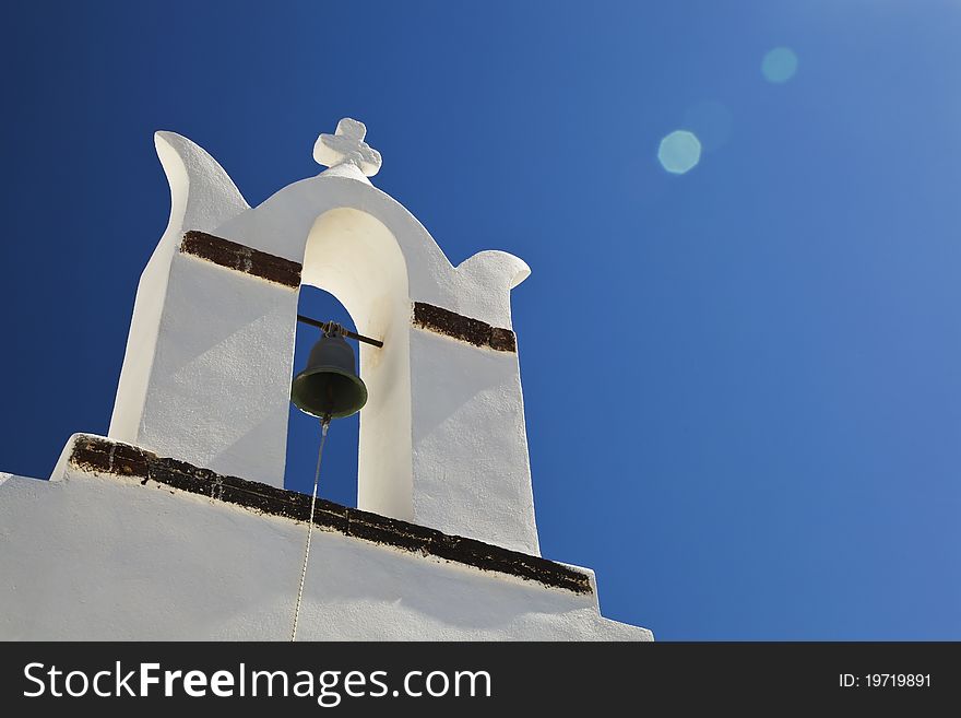 Oia church in Santorini island Greece