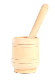 Wooden Pounder And Pestle Royalty Free Stock Images