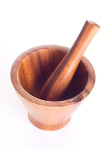 Wooden Pounder And Pestle Stock Images Wooden Pounder And Pestle Stock Images