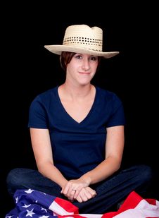 Rugged Cowgirl Royalty Free Stock Photos