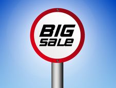 Big Sale Sign Royalty Free Stock Image