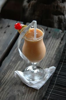Papaya Smoothie Royalty Free Stock Photos Papaya Smoothie Royalty Free Stock Photos
