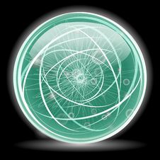 Green Glossy Abstract Ball Stock Photography Green Glossy Abstract Ball Stock Photography