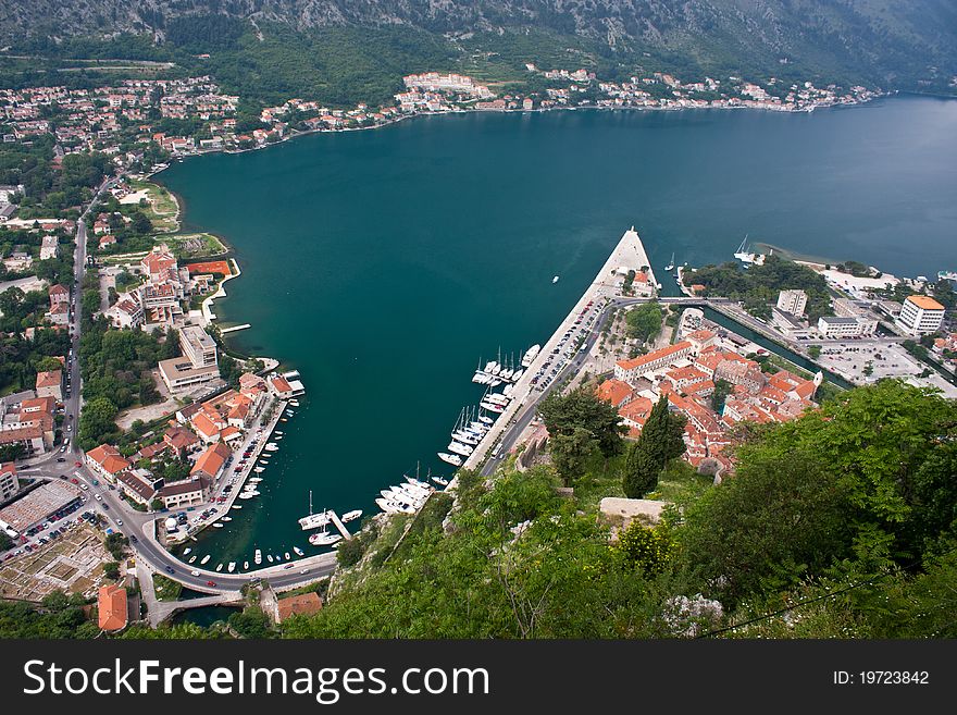 The town of Kotor, Montenegro, Europe. The town of Kotor, Montenegro, Europe